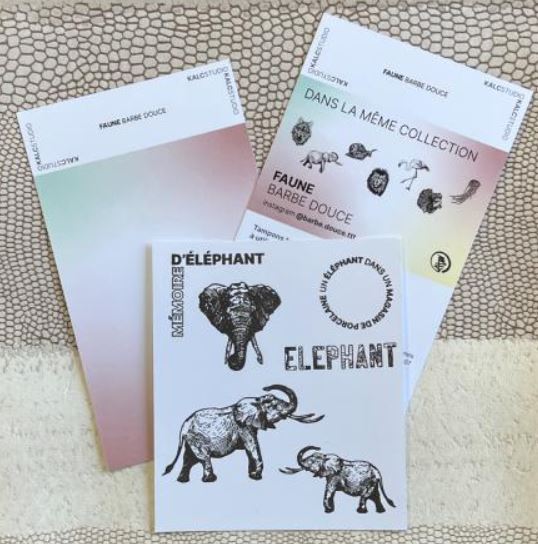 tampon éléphant scrap carterie